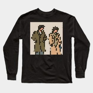 a couple pixel art Long Sleeve T-Shirt